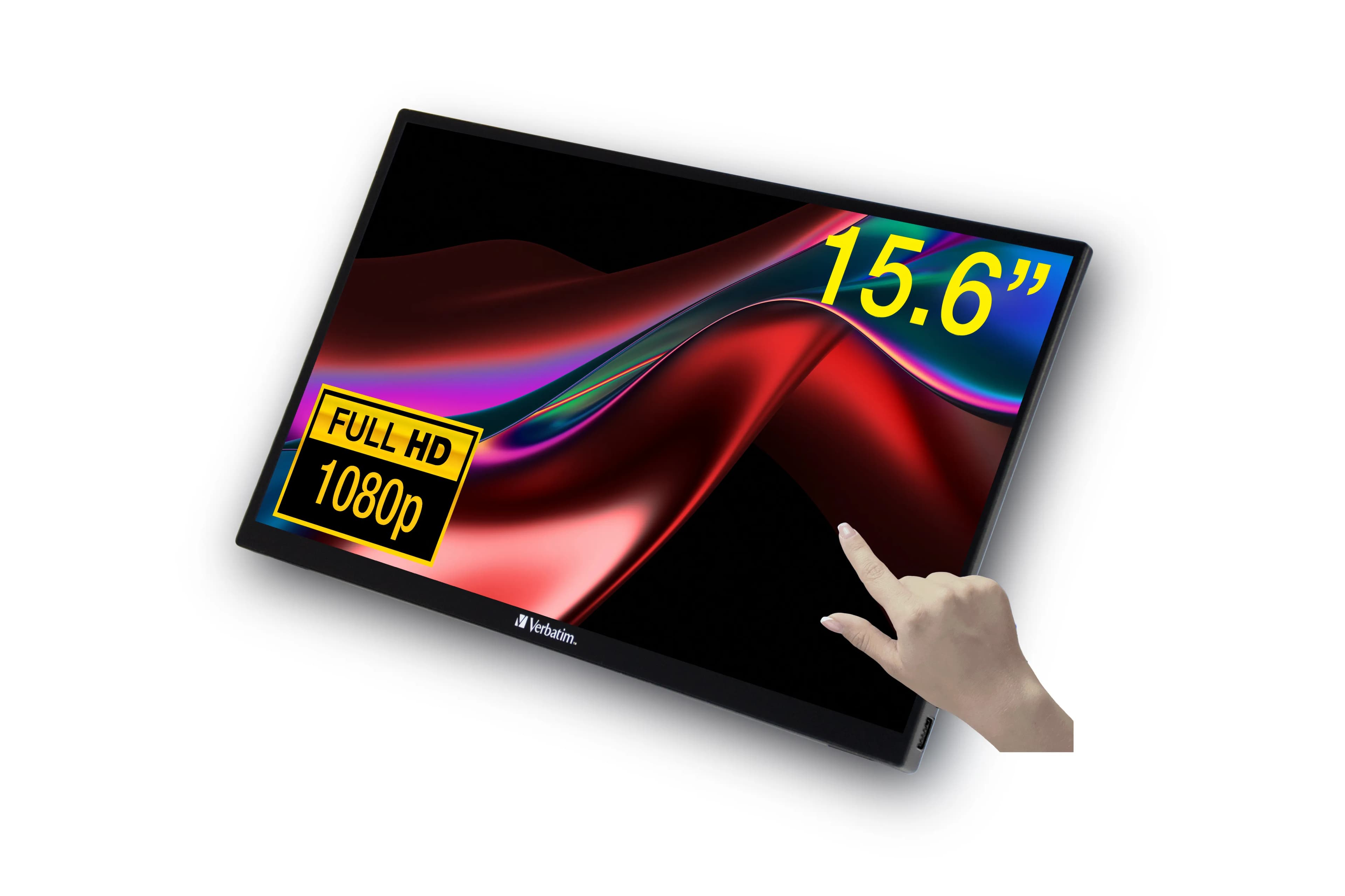 Verbatim PMT-15 15.6" Full HD, IPS, HDR -kannettava näyttö, kosketus