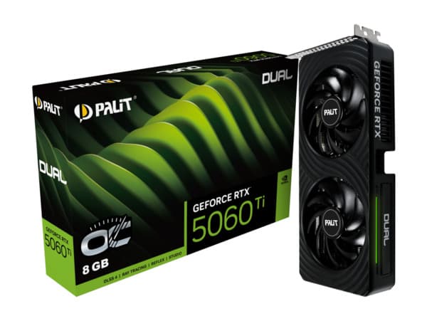 Palit GeForce RTX 5060 Ti Dual OC 8 Gt -näytönohjain – PALIT