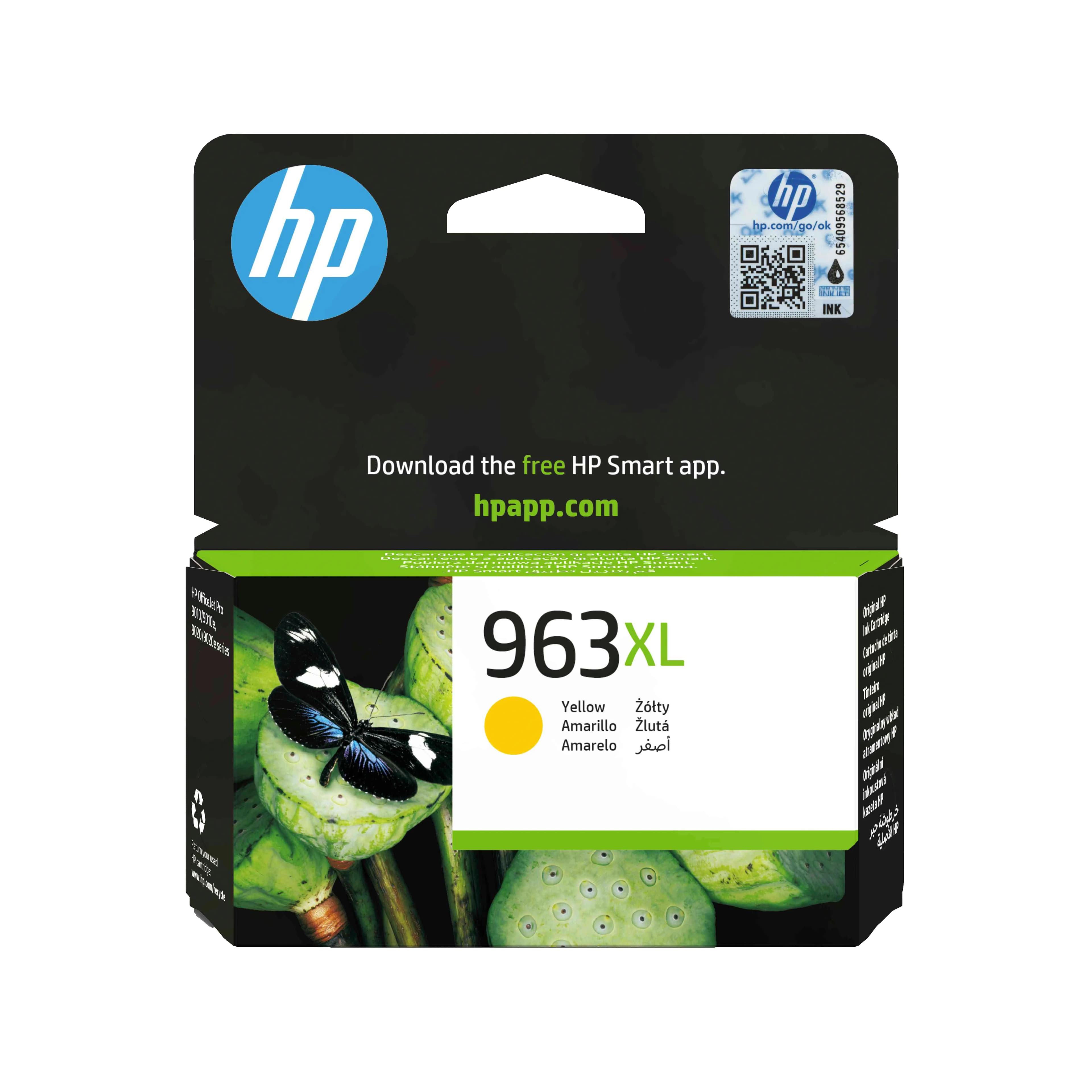 HP 963 XL-mustekasetti, keltainen