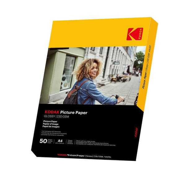 KODAK 21x29,7cm Glossy Photo Paper 230g/m² 50 Sheets – Kodak