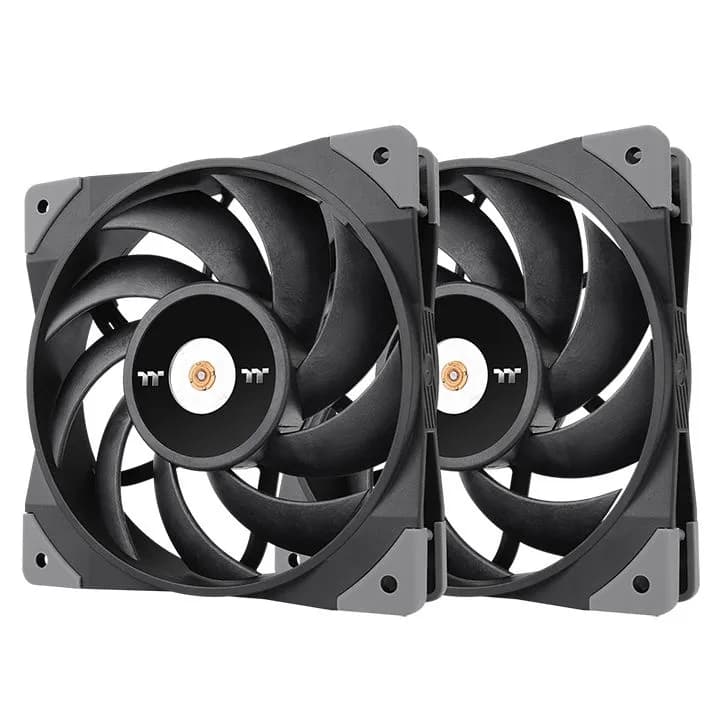 Thermaltake TOUGHFAN 12 -tietokonetuuletin, 120 mm, PWM, musta, 2 kpl