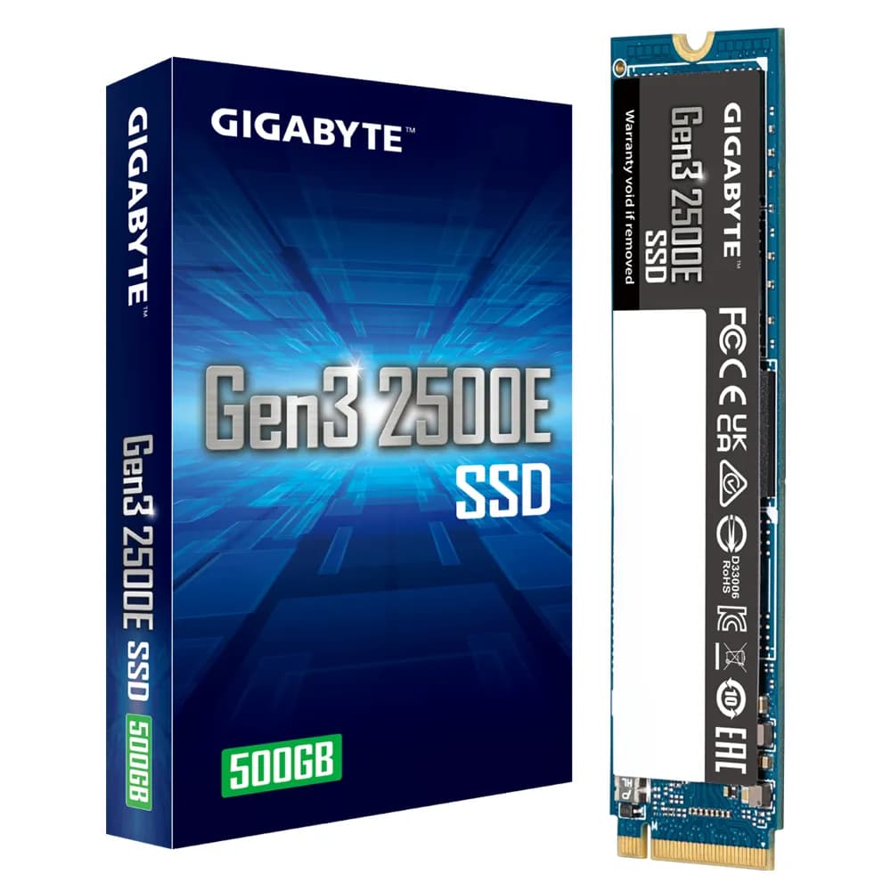 GIGABYTE Gen3 2500E 500 Gt M.2 NVMe -SSD-levy – Gigabyte
