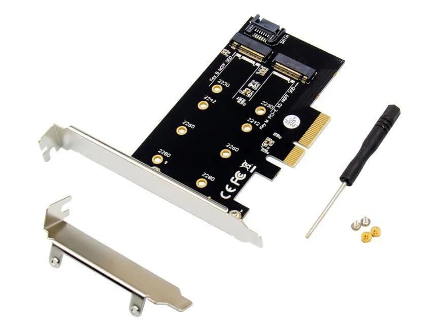 PCIe x4 M.2 B & M Key NVMe – Microconnect