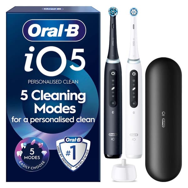 Oral-B iO5 -sähköhammasharja Duo - Mattamusta & QuiteWhite – Oral-b