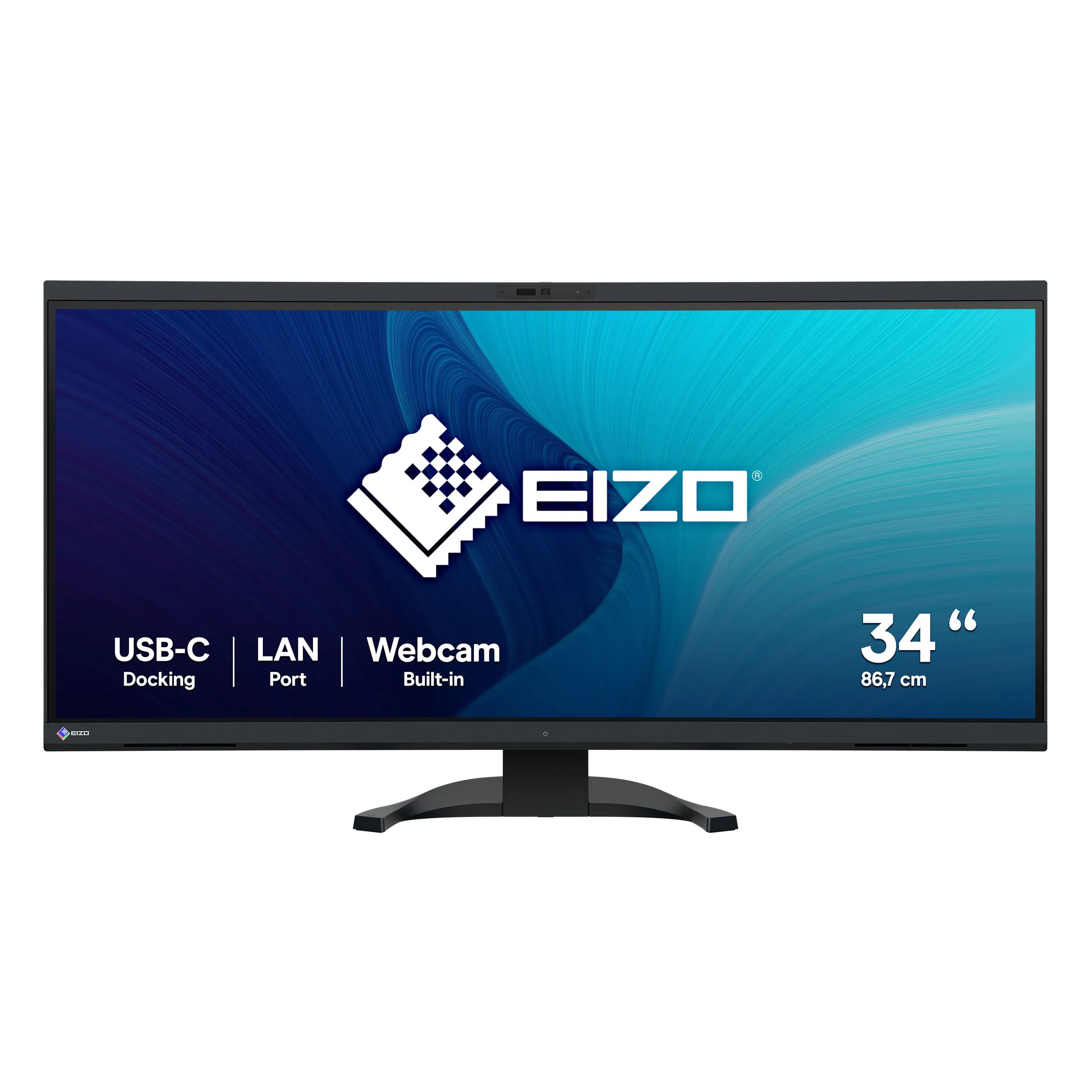 EIZO FlexScan EV3450XC 34.1" UWQHD, IPS -kaareva näyttö, USB-C hub ja kamera – EIZO