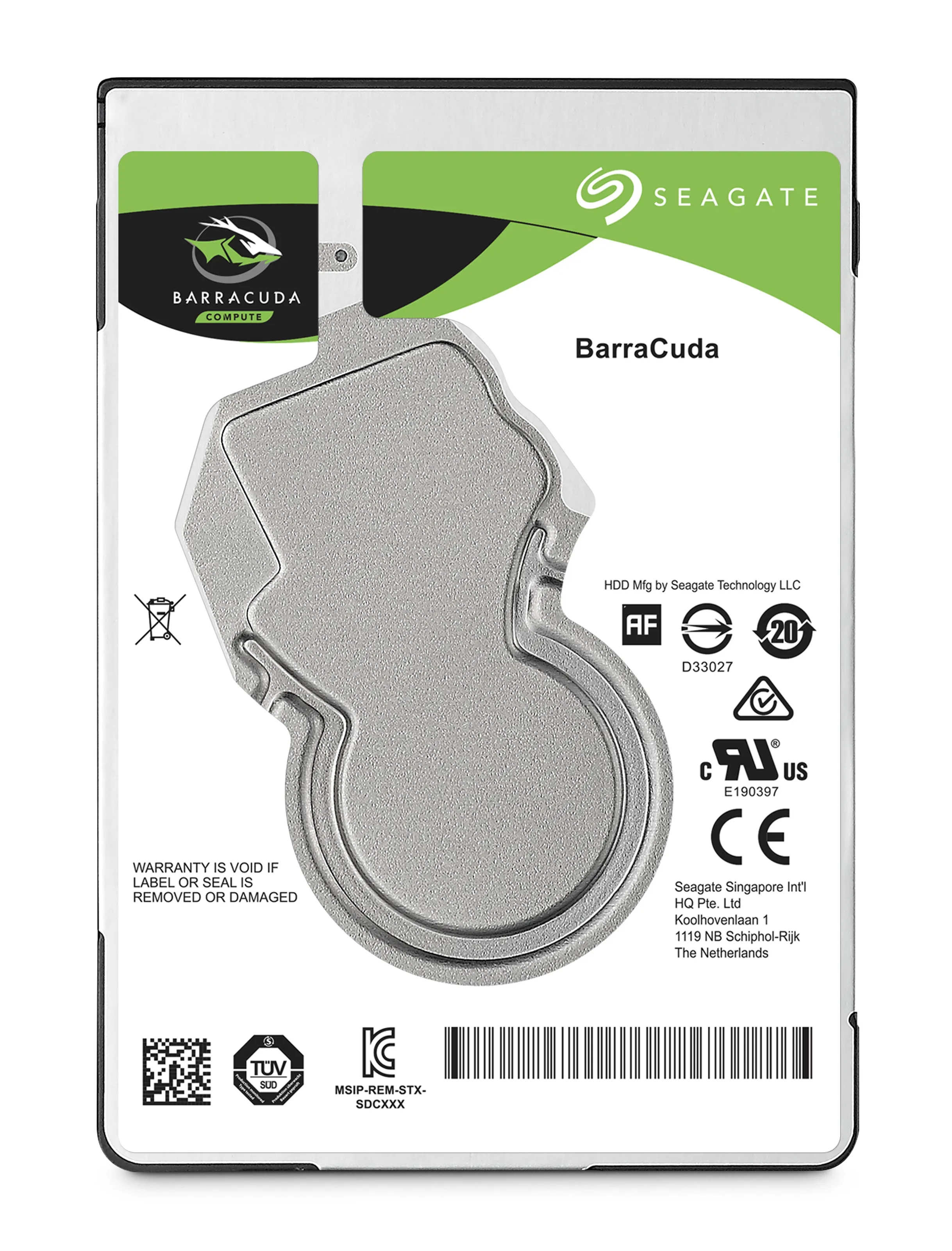 Seagate BarraCuda 2.5" 5 Tt, 5400 RPM, 128 MB, SATA III -kovalevy – Seagate