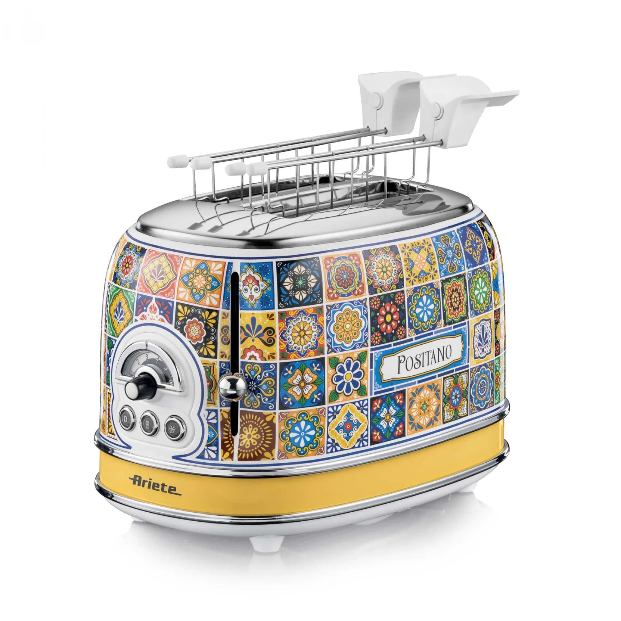 Ariete Positano -leivänpaahdin, 2 viipaleita, Blue and Yellow (Positano style) – Ariete