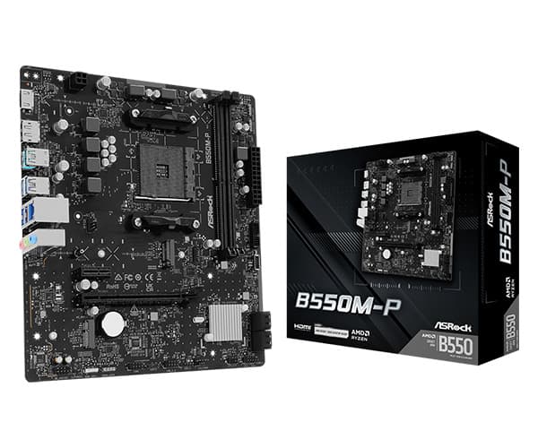 ASRock B550M-P AM4 mATX-emolevy – ASRock