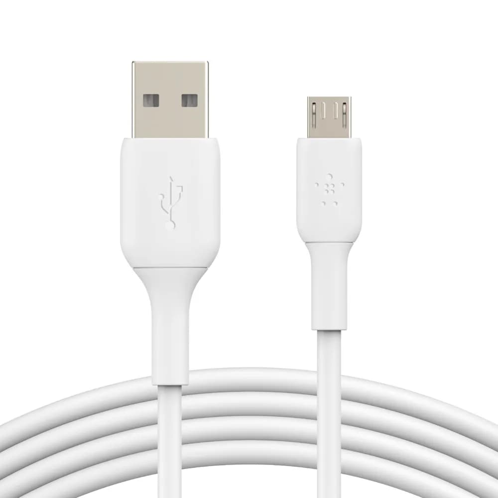 Belkin BoostCharge USB-A – Micro-USB -kaapeli, 1 m, valkoinen – Belkin