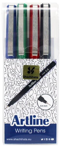 Fineliner Artline 200 Fine 0.4 4-pack – ARTLINE