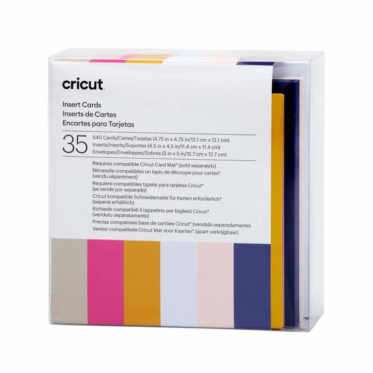 Cricut Insert Cards Sensei S40 (12,1 cm x 12,1 cm) 35-pack – CRICUT