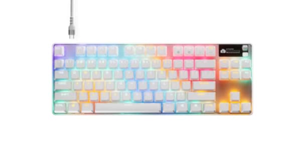 SteelSeries Apex Pro TKL Gen 3 -mekaaninen pelinäppäimistö, OmniPoint 3.0, valkoinen