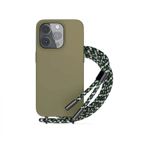 Epico Silicone Necklace, iPhone 14 Plus -suojakuori, Vihreä – EPICO