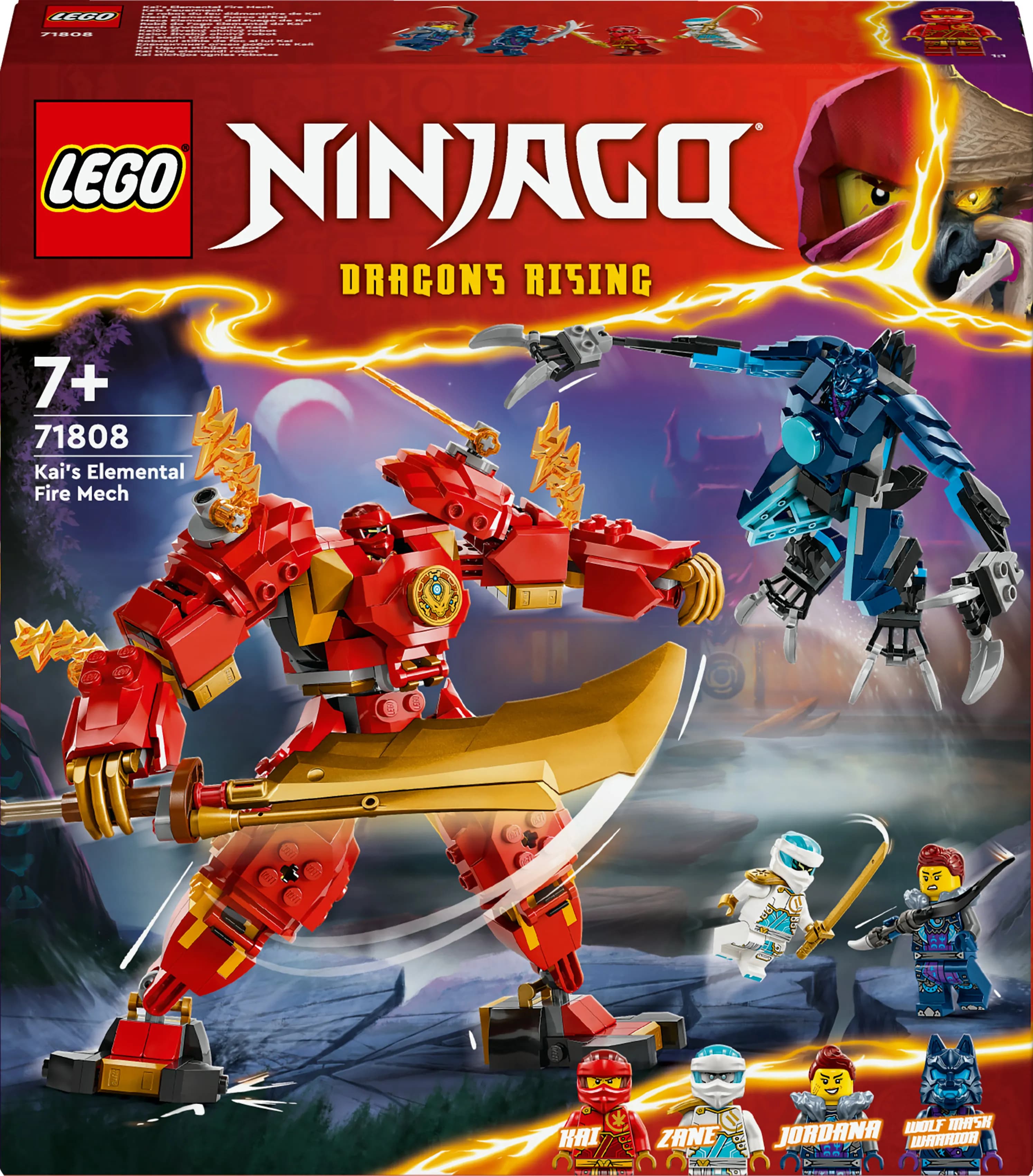 LEGO NINJAGO Kain tulielementti-robotti 71808