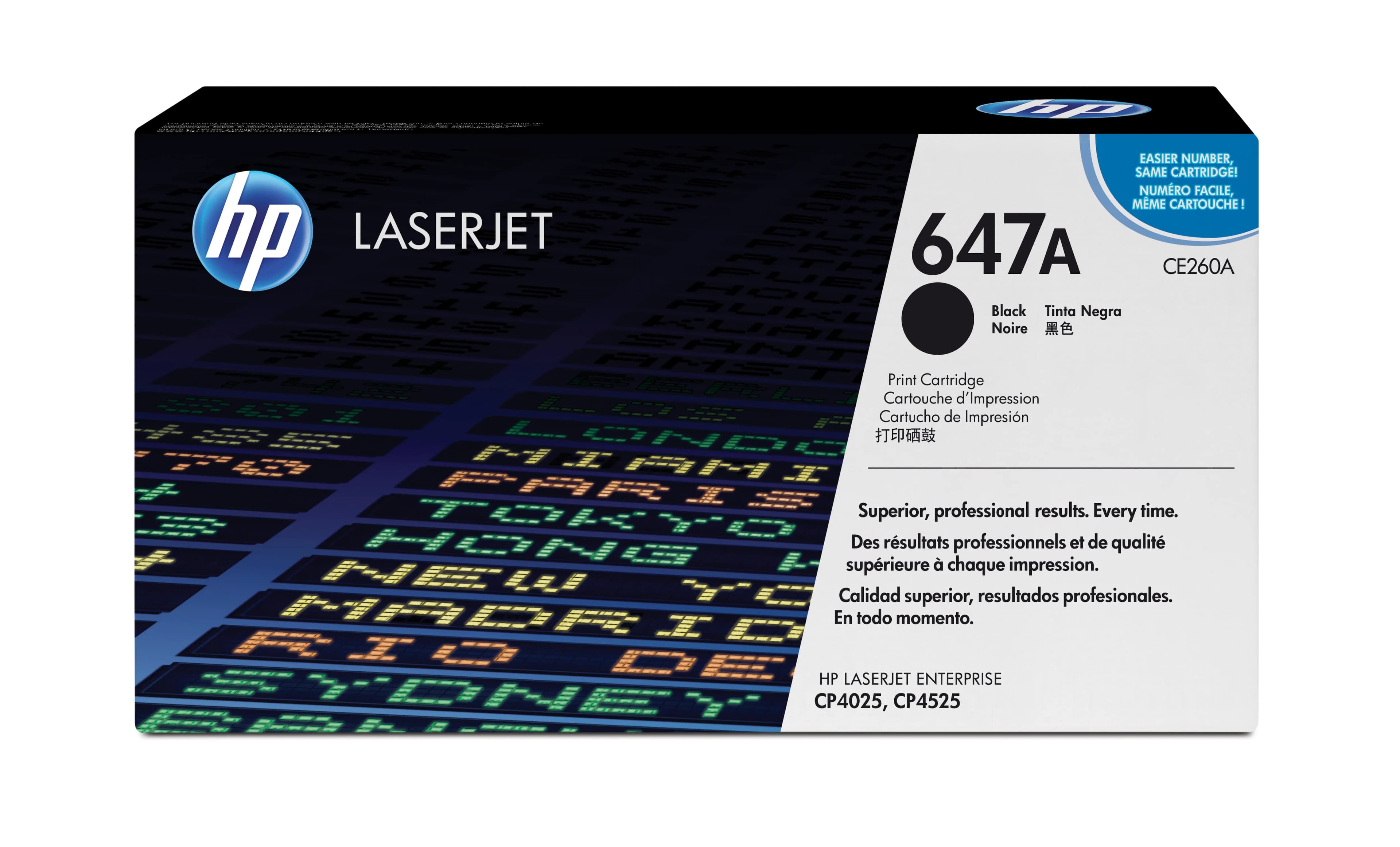 HP 647A CE260A-laservärikasetti, musta – HEWLETT-PACKARD