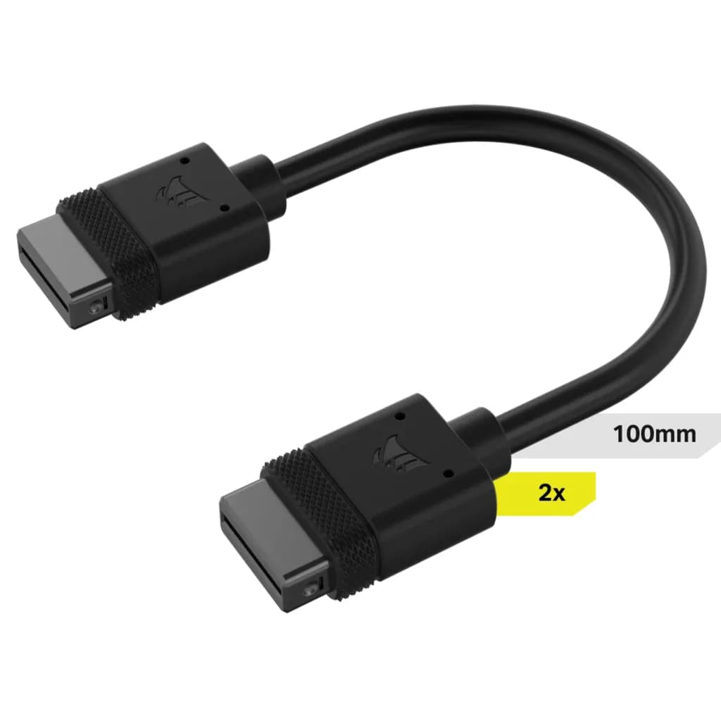 CORSAIR iCUE LINK Cables, 2x 100mm (straight connectors) – Corsair