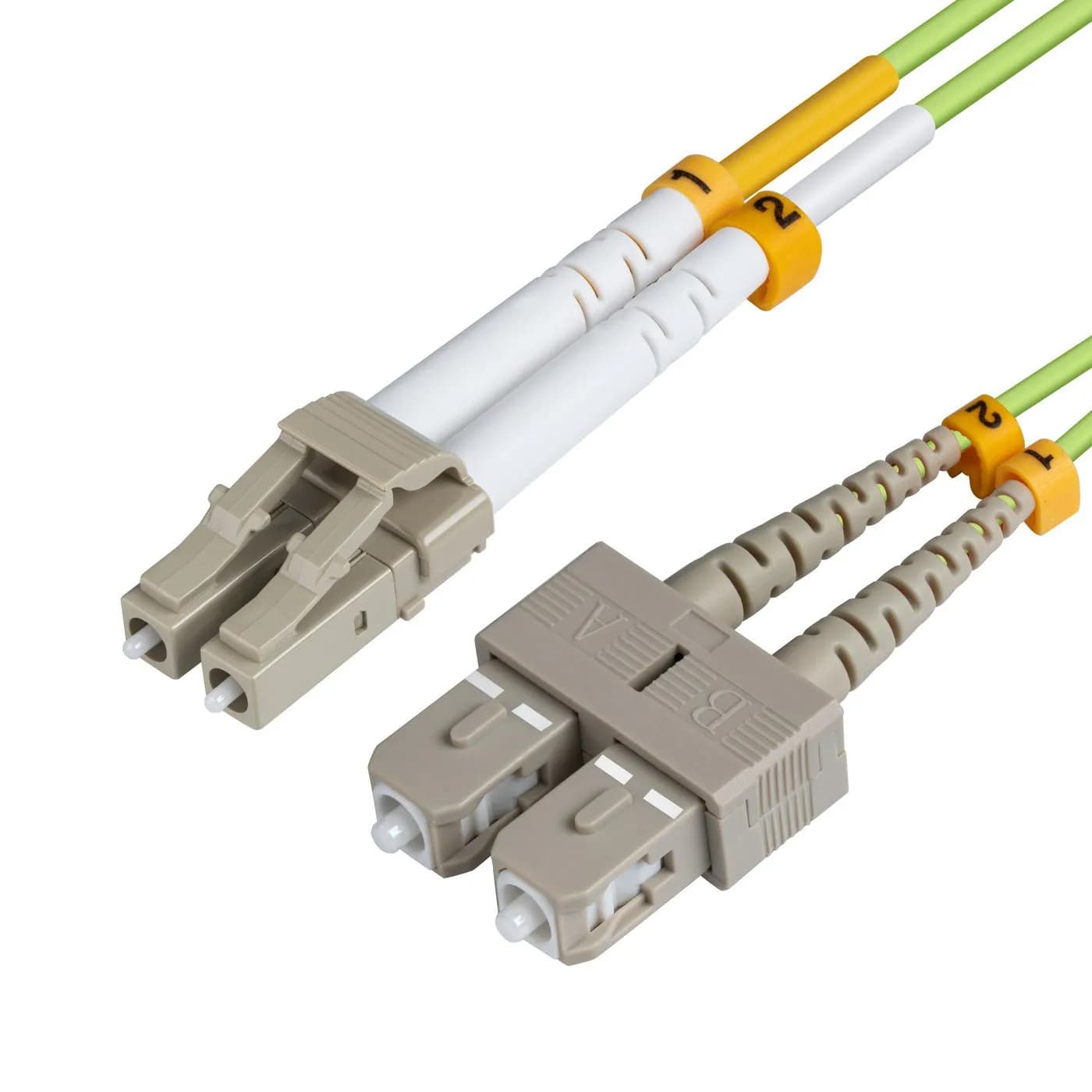 MicroConnect OM5 LC/UPC-SC/UPC 10m -valokuitukaapeli, vihreä – Microconnect