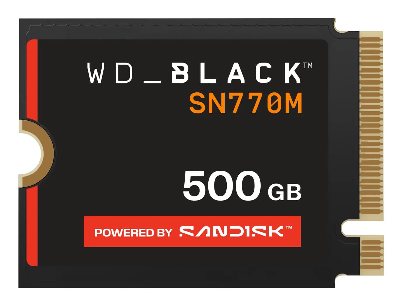 WD_BLACK SN770M 500 Gt M.2 2230 PCIe 4.0 NVMe -SSD-levy – WESTERN DIGITAL
