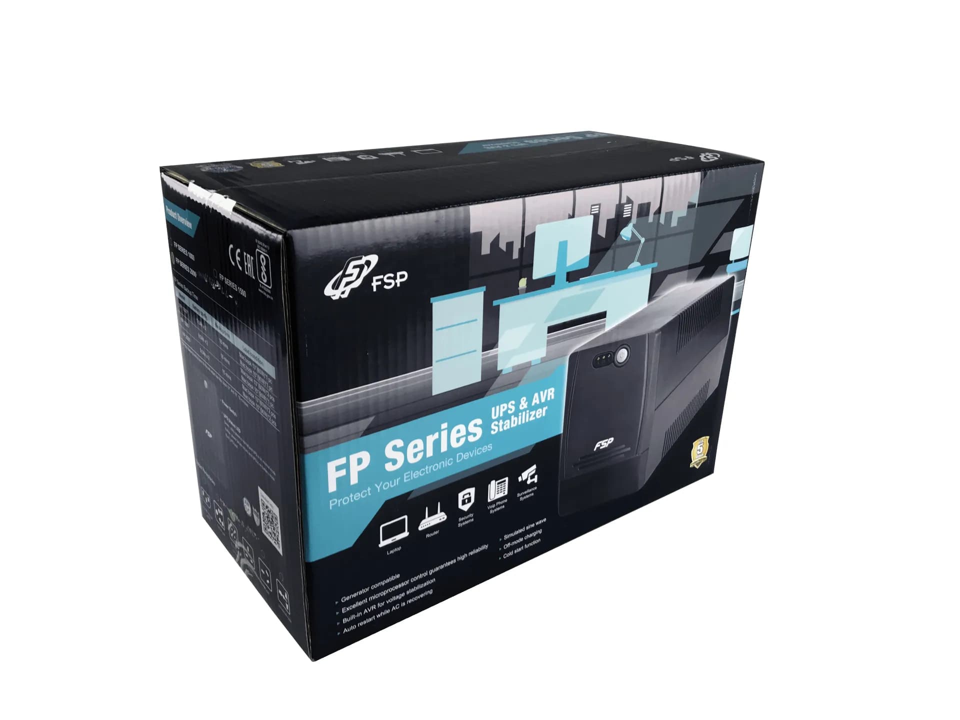 UPS FP 600 600VA/360W 2xSCHUKO – FSP