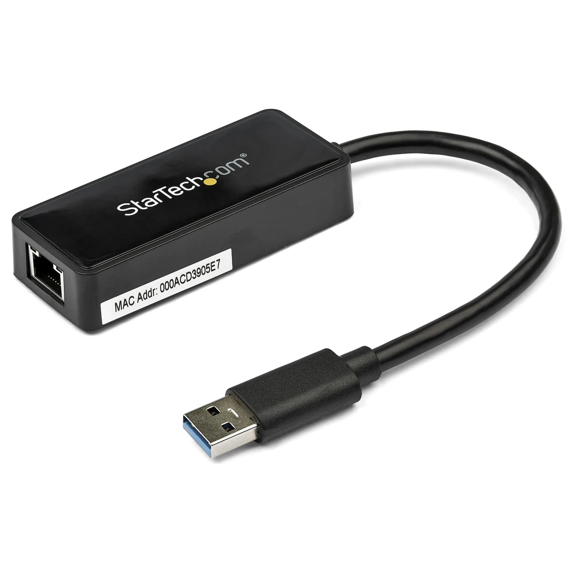 STARTECH.COM USB31000SPTB USB 3.0 to Gigabit NIC Adapter with USB Port