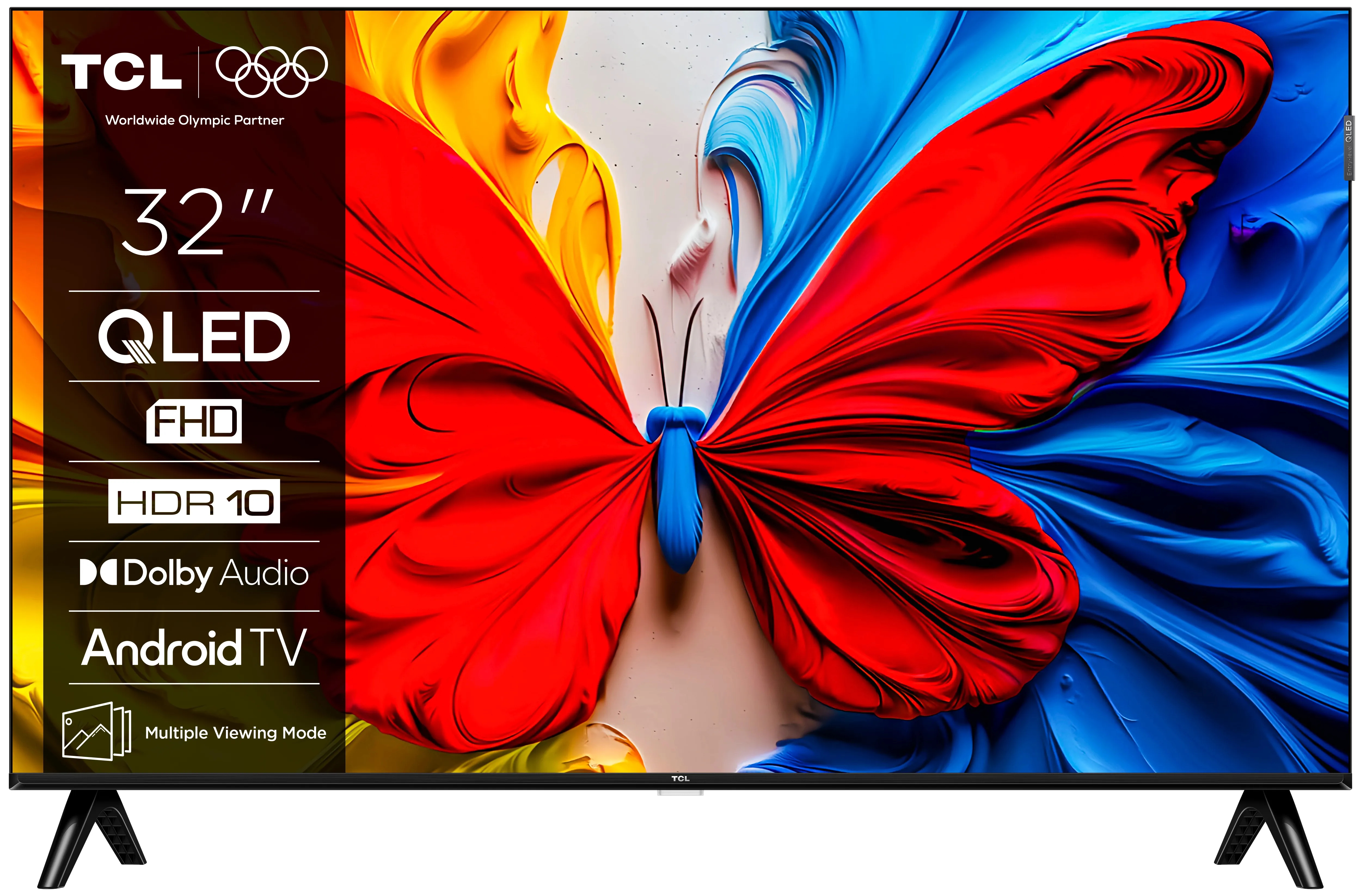 TCL 32S5K 32" Full HD QLED Android TV, 60 Hz, HDR10, HLG – TCL