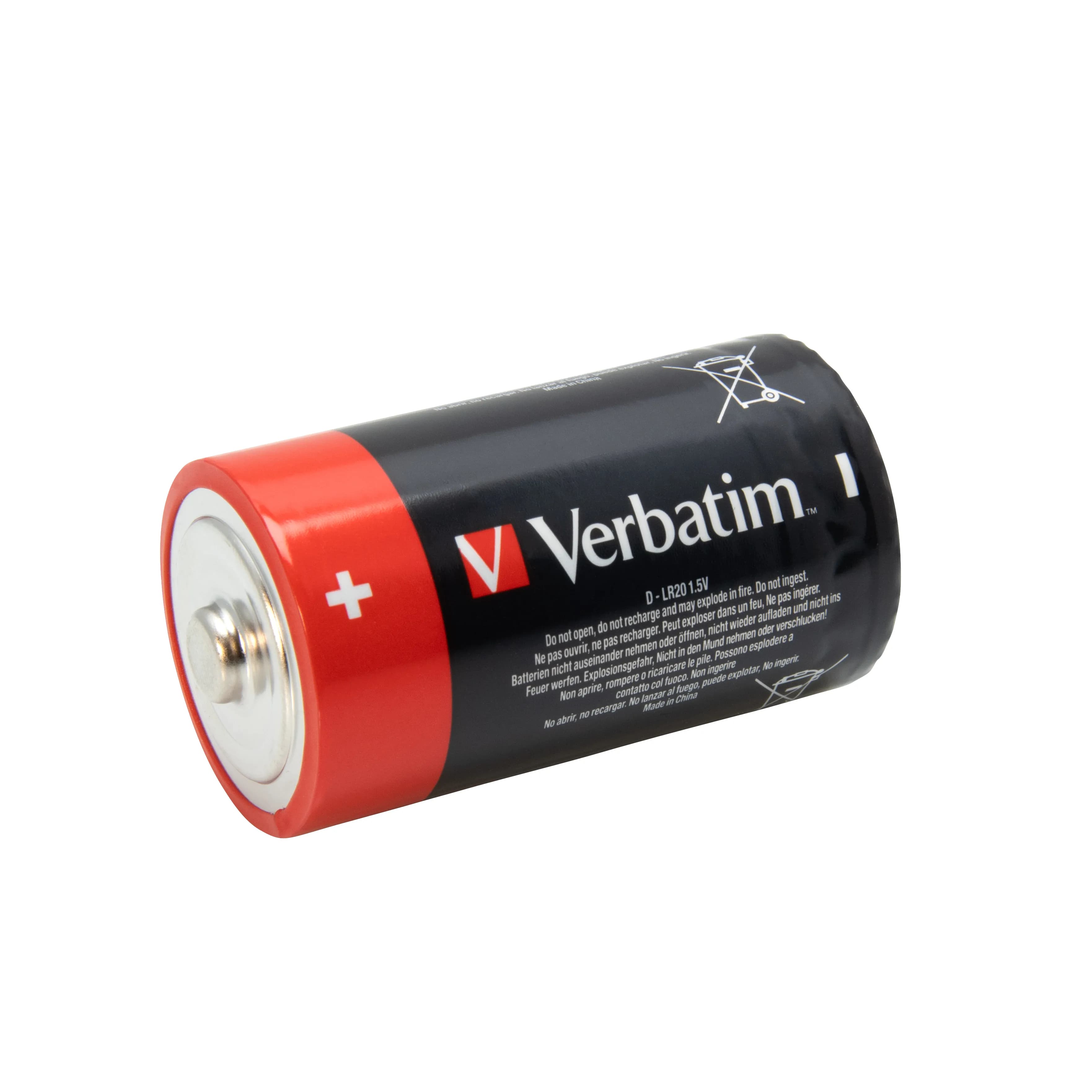 Verbatim  paristot D(LR20), 2x Alkaline, 1,5 V