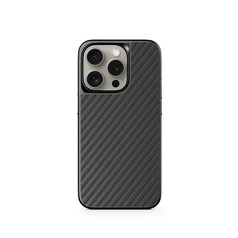 Epico Mag+ Hybrid Carbon, iPhone 15 Pro Max -suojakuori, Musta – EPICO