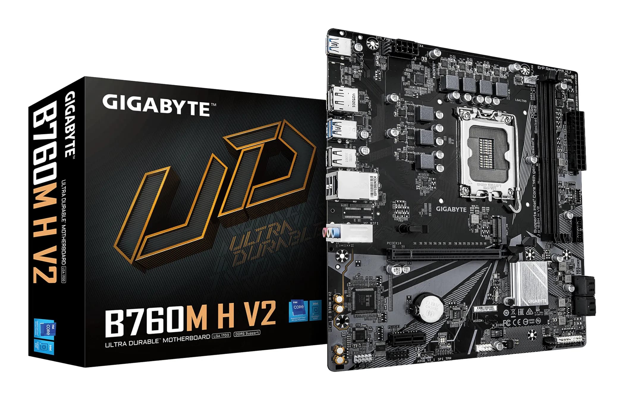 Gigabyte B760M H V2 DDR5 LGA1700 mATX -emolevy – Gigabyte
