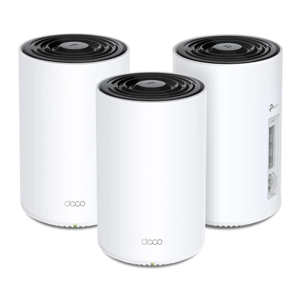 TP-Link Deco PX50 -mesh WiFi -järjestelmä, Wi-Fi 6, AX3000, Dual-band, 3 kpl, Powerline, valkoinen