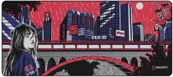 Mighty Setup Furusato -pelihiirimatto, 900x400 mm, musta