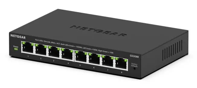 8PT GIGABIT PLUS SWITCH GS308E