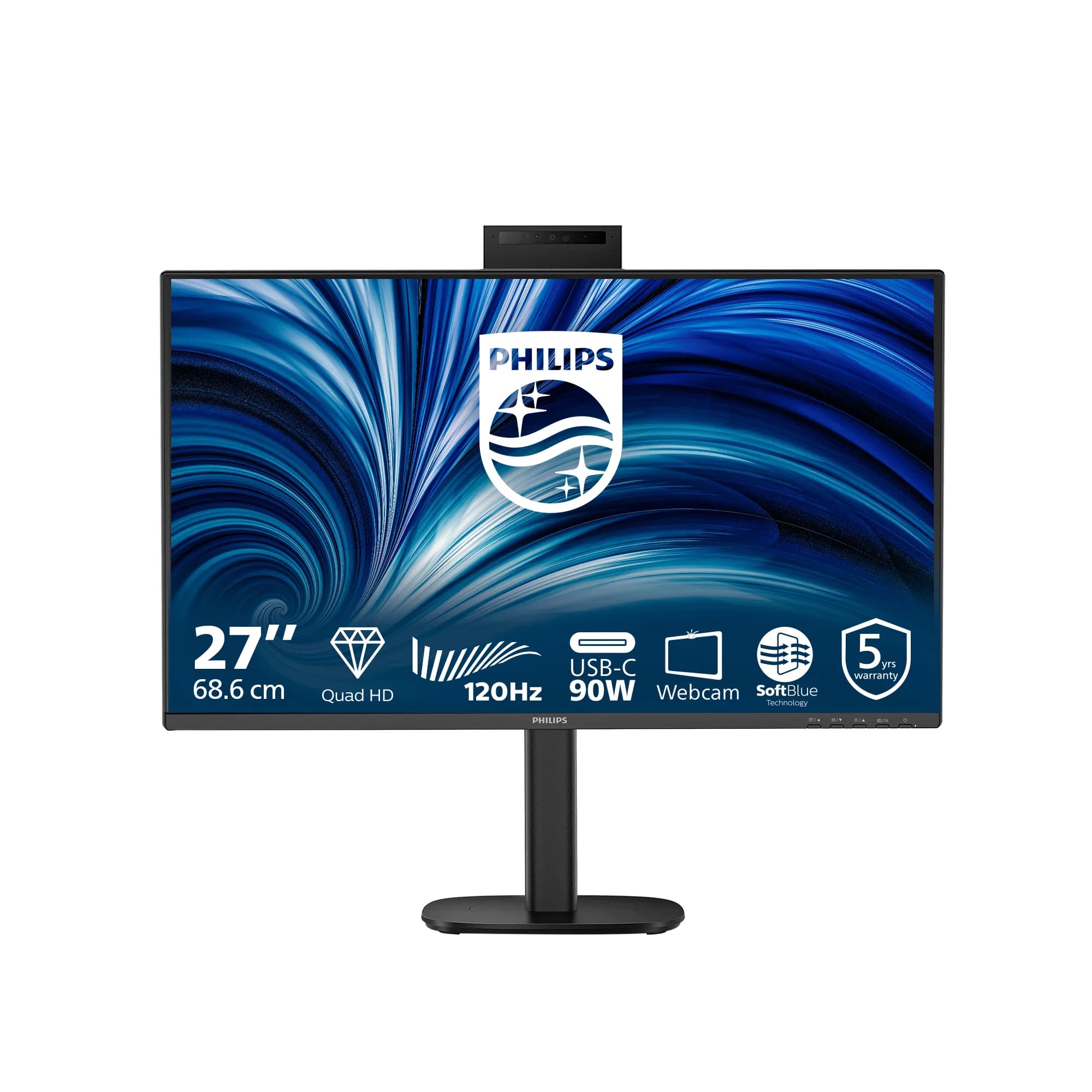 Philips 27B2U3601H/00 27" QHD, IPS -näyttö, USB-C hub – Philips