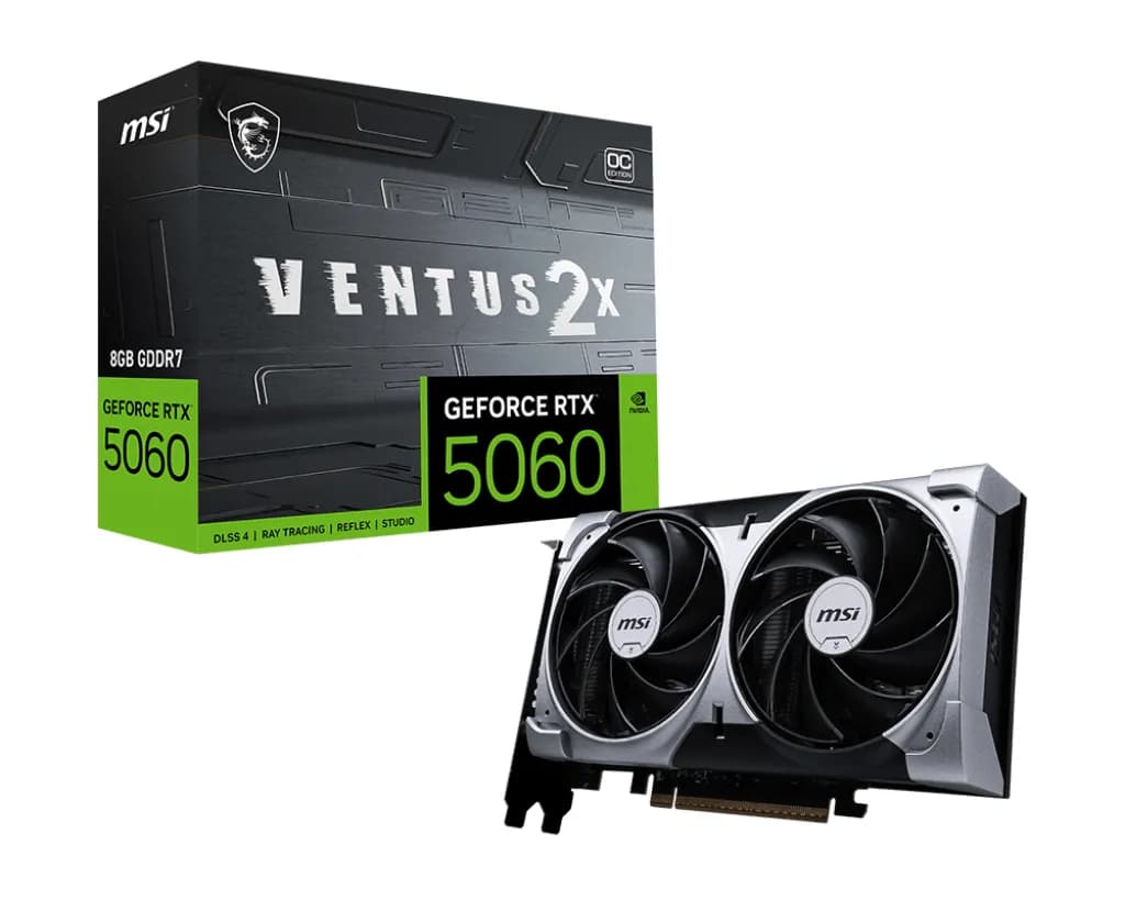 MSI GeForce RTX 5060 VENTUS 2X 8 Gt OC -näytönohjain – MSI