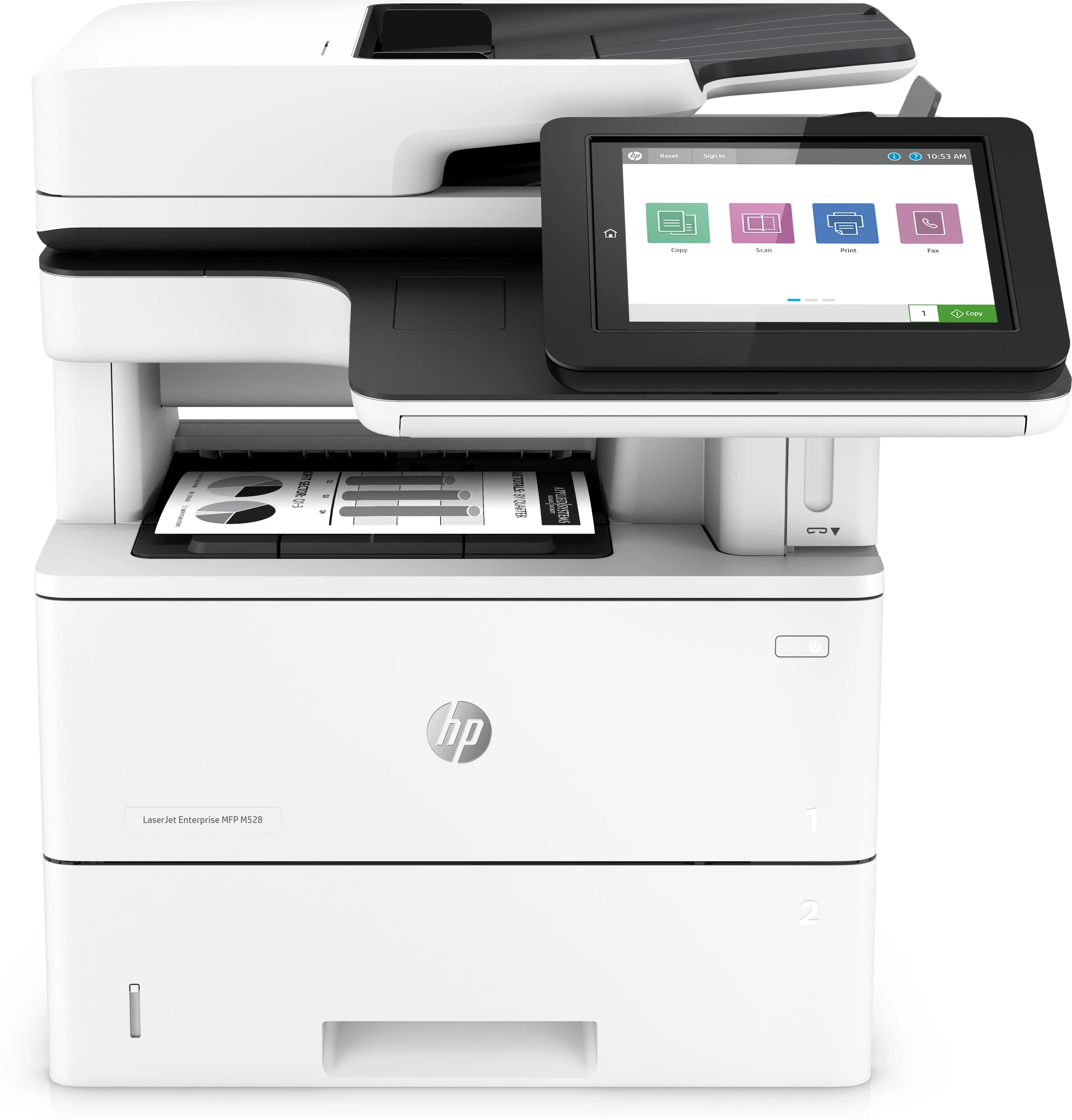 HP LaserJet M528f MFP Duplex, LAN, A4 -mustavalkolasertulostin – HP INC