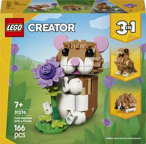 LEGO Creator 3in1 Hurmaava hamsteri ja kukka 31376 – LEGO