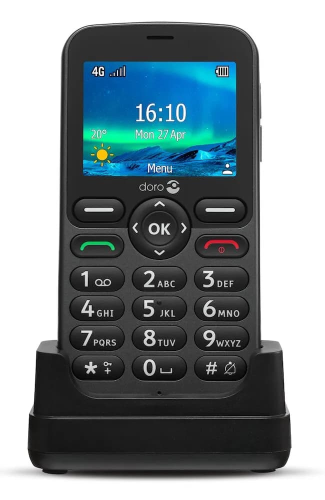 Doro 5861 4G -puhelin, Graphite – Doro