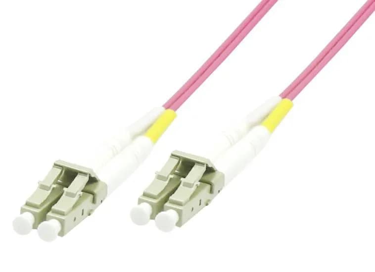 OM4 LSZH LC-LC 50m -valokuitukaapeli, vaaleanpunainen – Microconnect