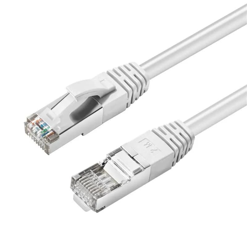 MicroConnect Cat6 S/FTP RJ45 2m -verkkokaapeli, valkoinen