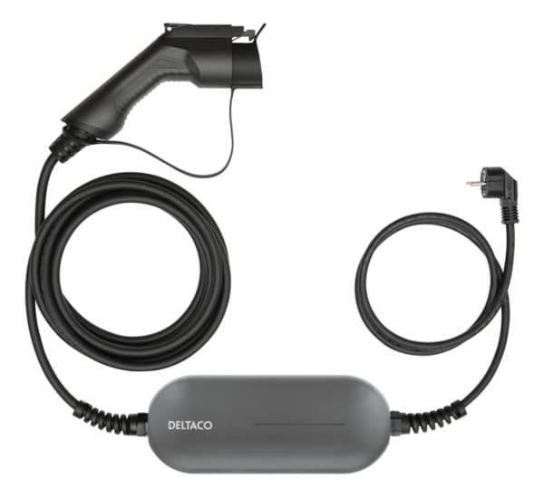 Deltaco e-Charge, cable Mode2, Schuko - type 1, 6A, 1,5+4M