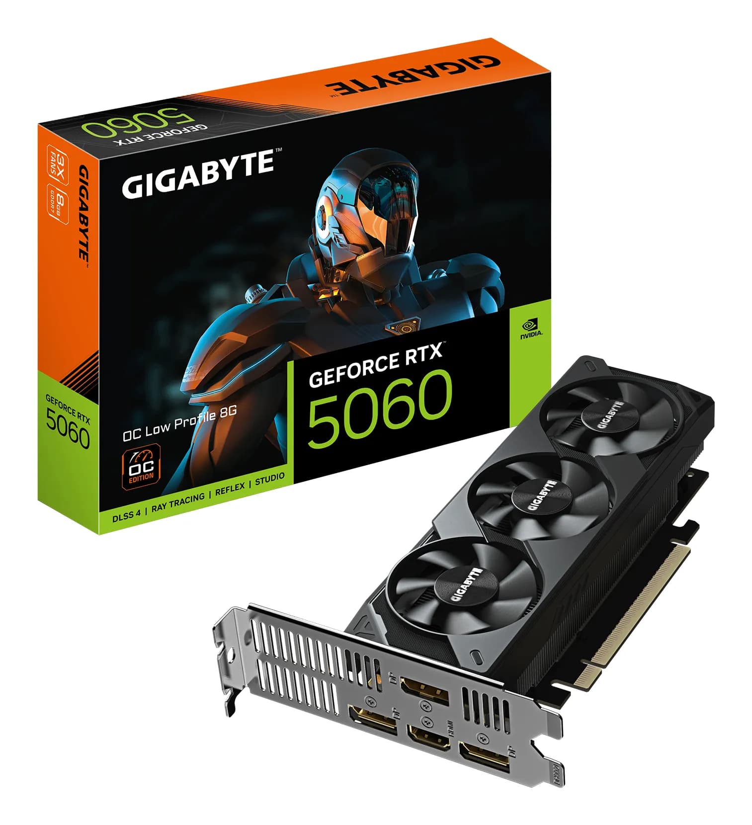 Gigabyte GeForce RTX 5060 Low Profile OC 8 Gt -näytönohjain – Gigabyte