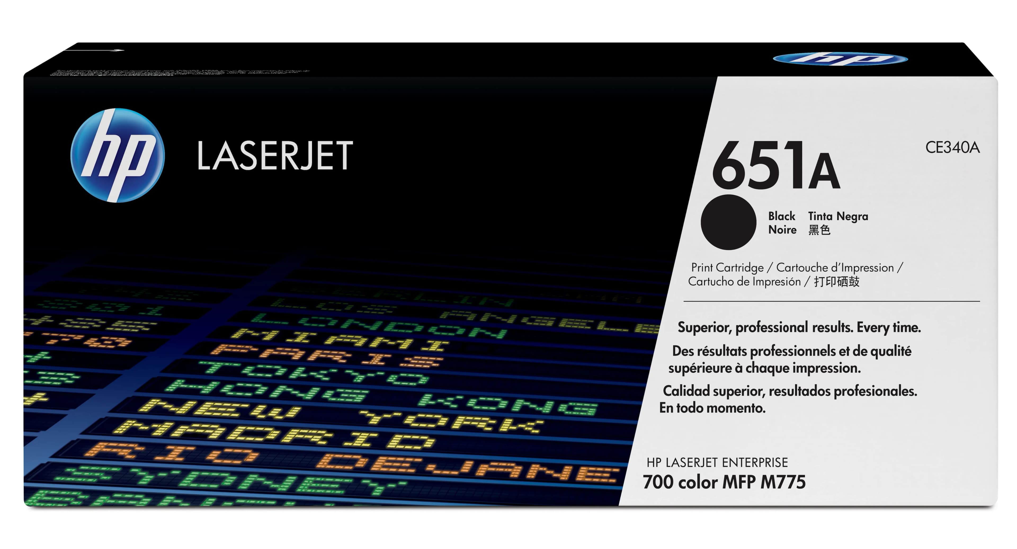 HP 651A-laservärikasetti, musta