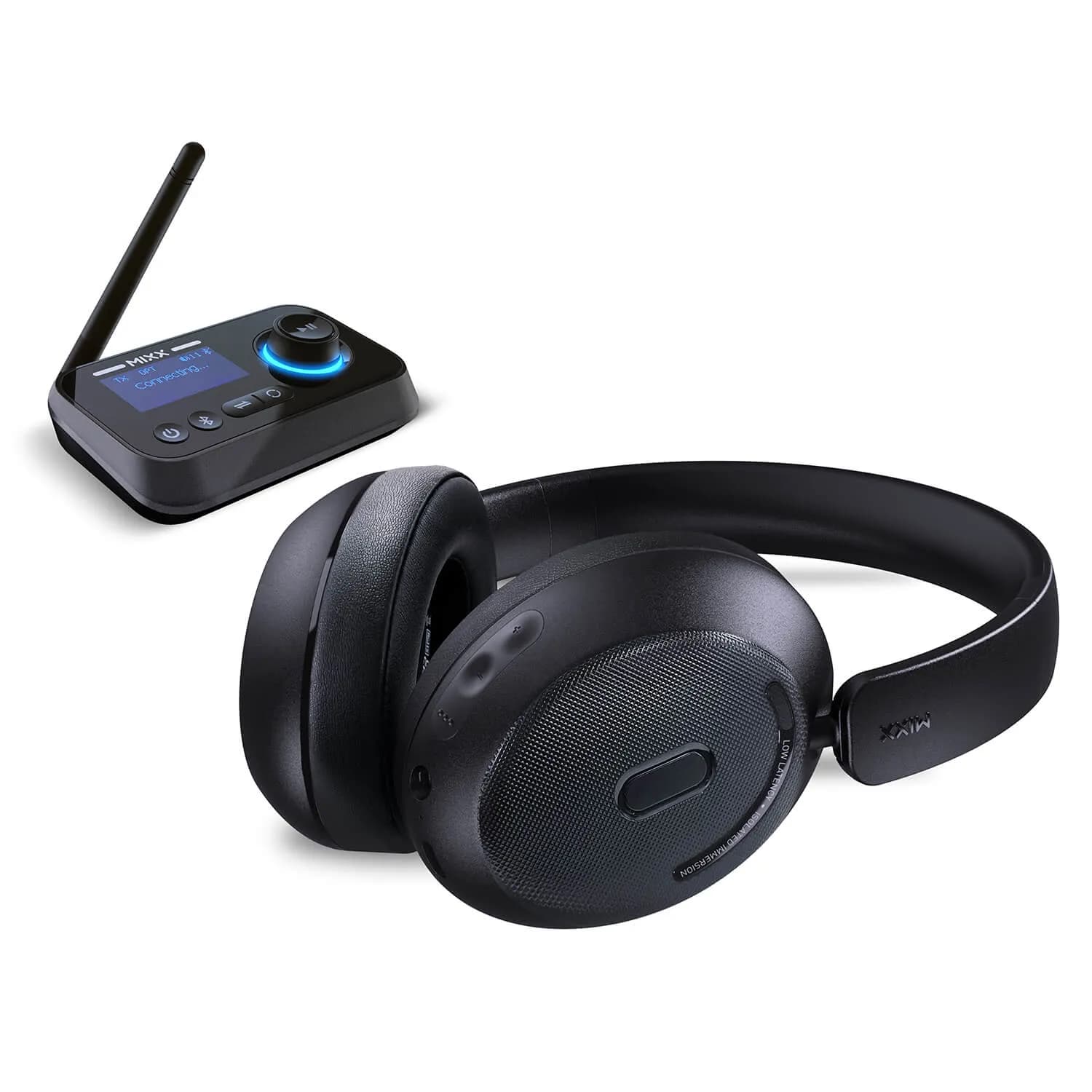 MIXX StreamQ -langattomat kuulokkeet + StreamPort-lähetin, musta – MIXX