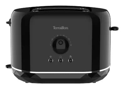Terraillon Diamond -leivänpaahdin, 2 viipaleita, musta – Terraillon