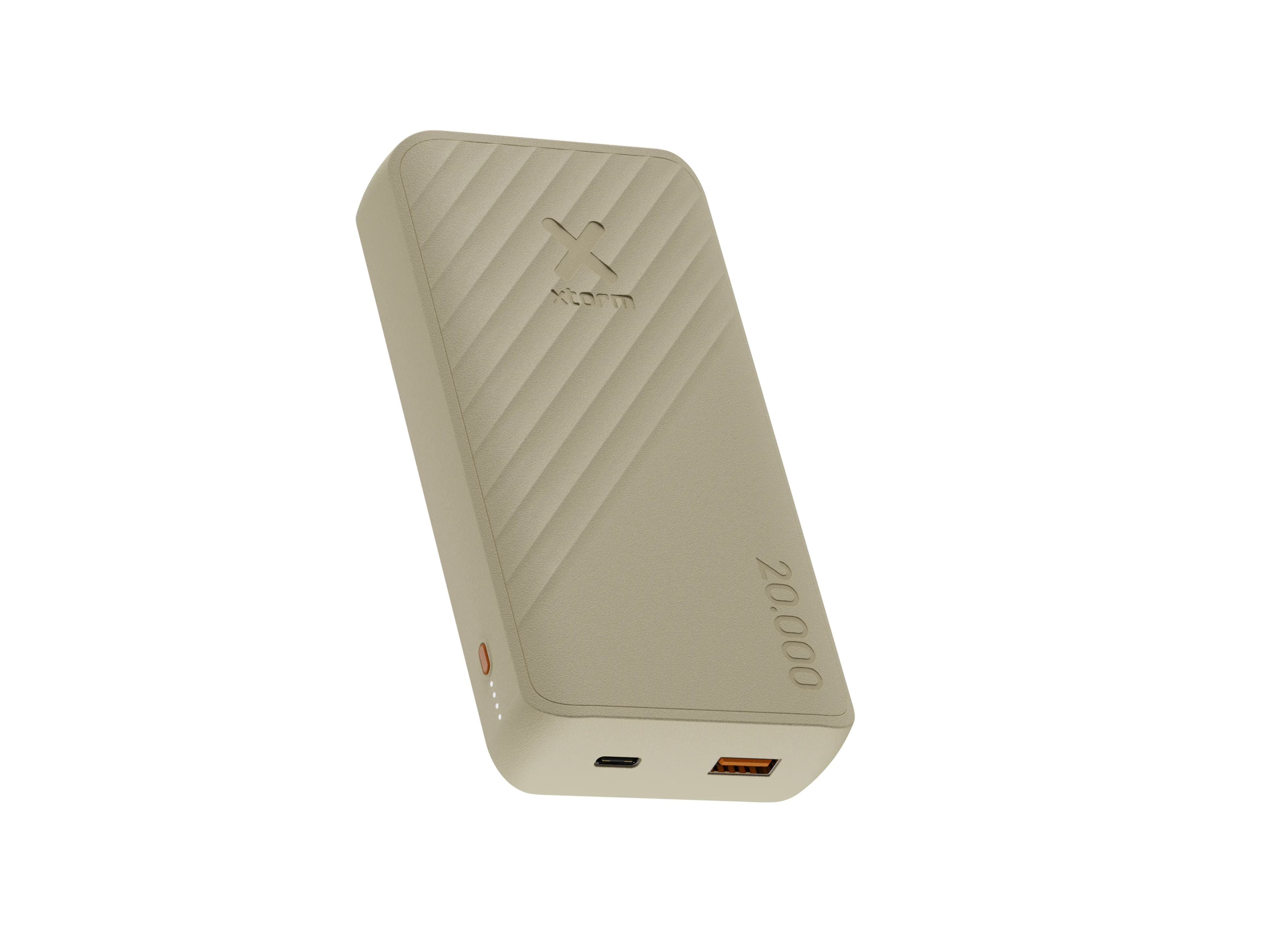 Xtorm Varavirtalähde 20.000mAh 15W USB-C & USB-A -varavirtalähde, Beige – Xtorm