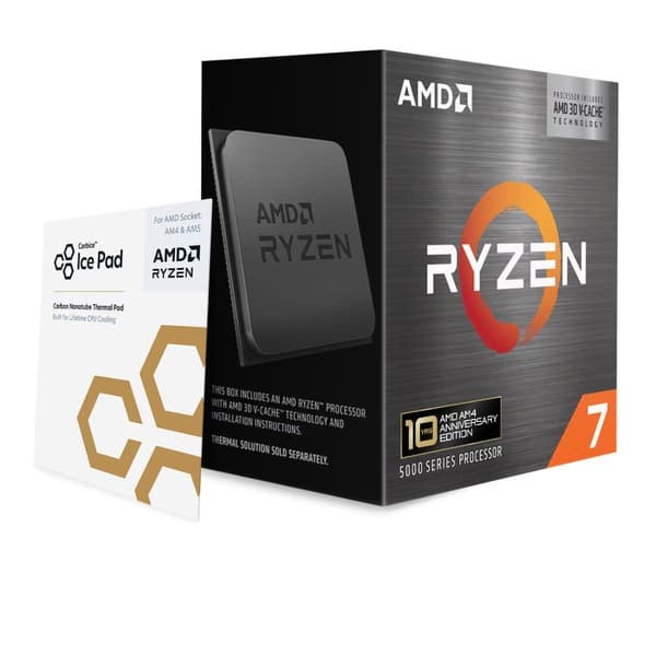 AMD Ryzen 7 5800X3D 3.4 GHz 96 MB L3 Cache, AM4 -suoritin (WOF) – AMD