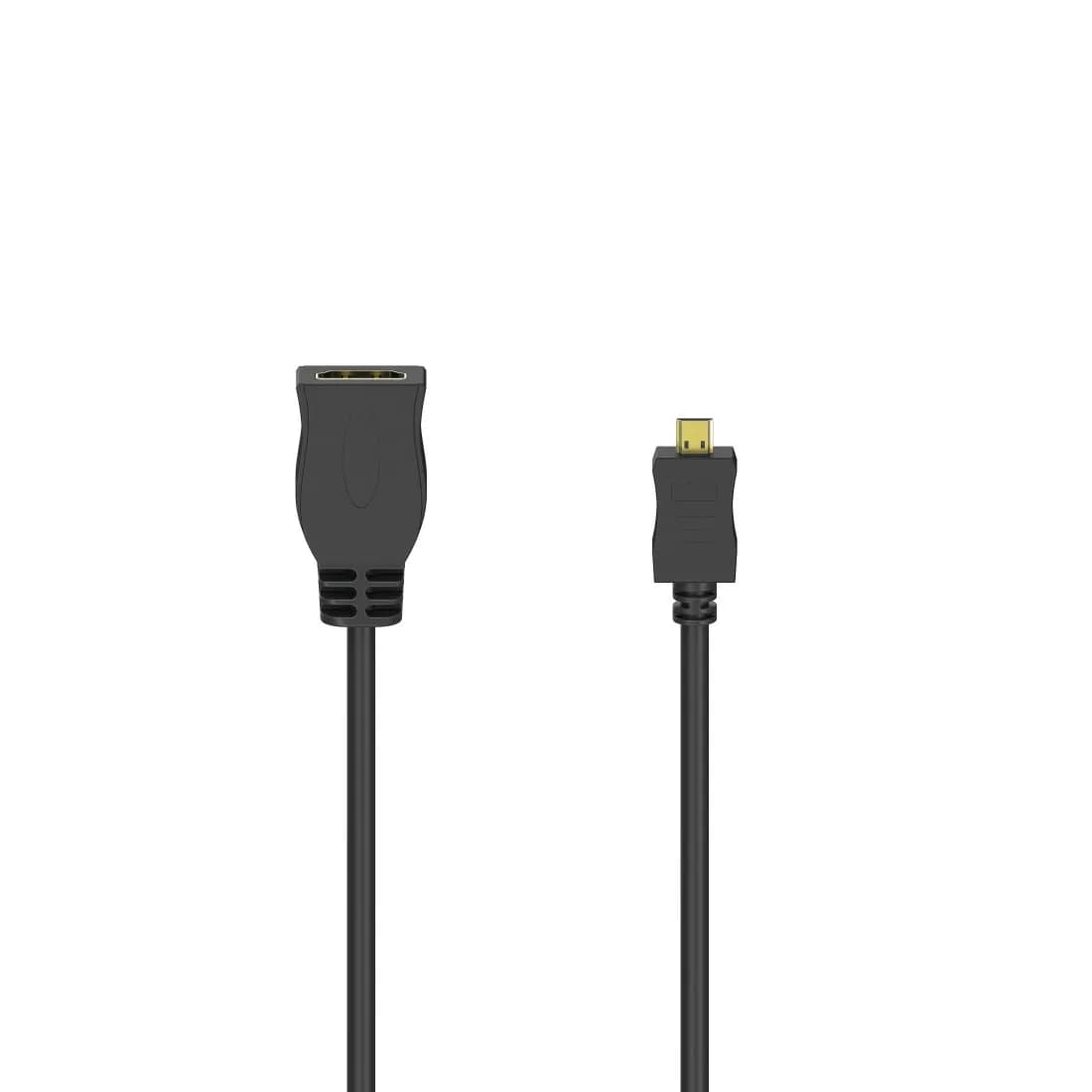 Hama  micro-HDMI – HDMI -adapteri, Musta – Hama