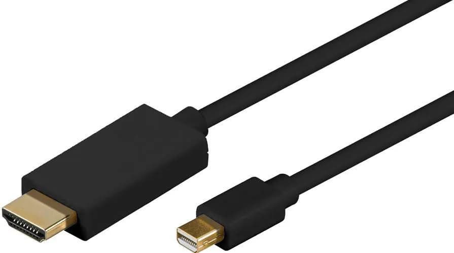 MicroConnect Mini DisplayPort – HDMI -kaapeli, jossa FHD, 1 m, musta