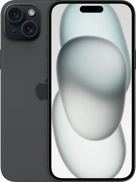 Kunnostettu iPhone 15 Plus 128 Gt, musta (Tyydyttävä kunto)