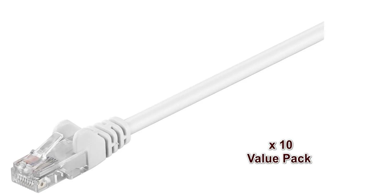MicroConnect Cat5e UTP RJ45 5m -verkkokaapeli, valkoinen – Microconnect