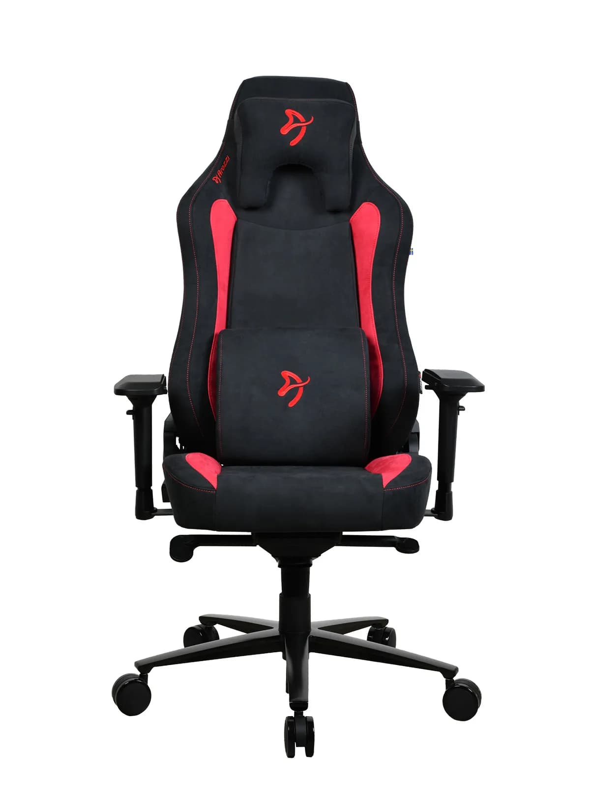 Arozzi Vernazza Supersoft Fabric -pelituoli, musta/punainen – AROZZI